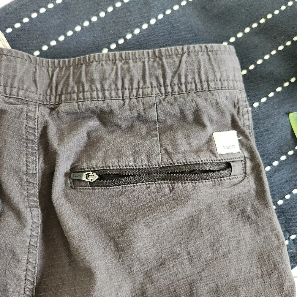 Vuori Ripstop Cropped Wide Leg Pants Charcoal Size XS